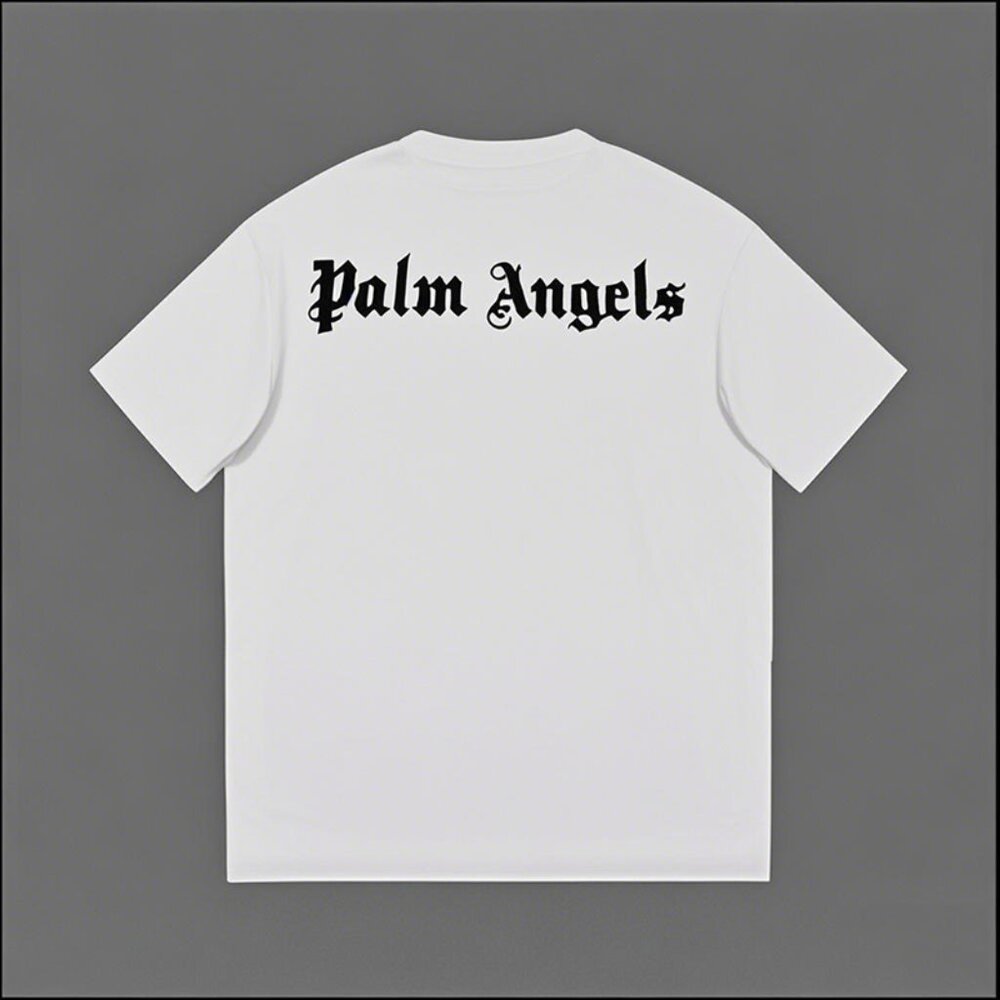 NWT Palm Angels Grey Round Neck Short Sleeves